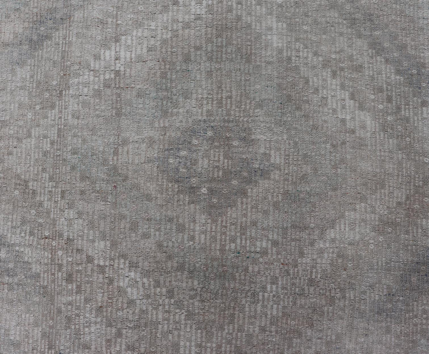 Vintage Hand Woven Turkish Embroidered Rug with Geometric Diamond Design Embroidered vintage flat weave rug from Turkey in shades of tan, taupe, Gray cream and neutrals with geometric pattern, Keivan Woven Arts / rug EN - 178709, country of origin... - Keivan Woven ArtsEN - 178709 - 19136