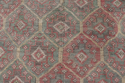 Colorful Vintage Turkish Kilim Embroidered Jajeem with Tribal Design Multicolored flat - woven Kilim rug from Turkey with all - over design, Keivan Woven Arts / rug EN - 178876, country of origin / type: Turkey / Kilim, circa 1950 Measures... - Keivan Woven ArtsEN - 178876 - 17514Rug