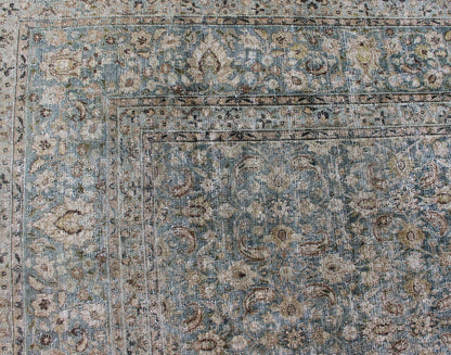 Antique Persian Khorasan Rug with Herati design in Blue, Light Gray & Brown Blue, brown, cream, light green, Gray,light blue, taupe, tan and brown geometric Persian Khorasan rug. Keivan Woven Arts / rug en - 179390, country of origin / type: Iran ... - Keivan Woven ArtsEN - 179390 - 12393Rug
