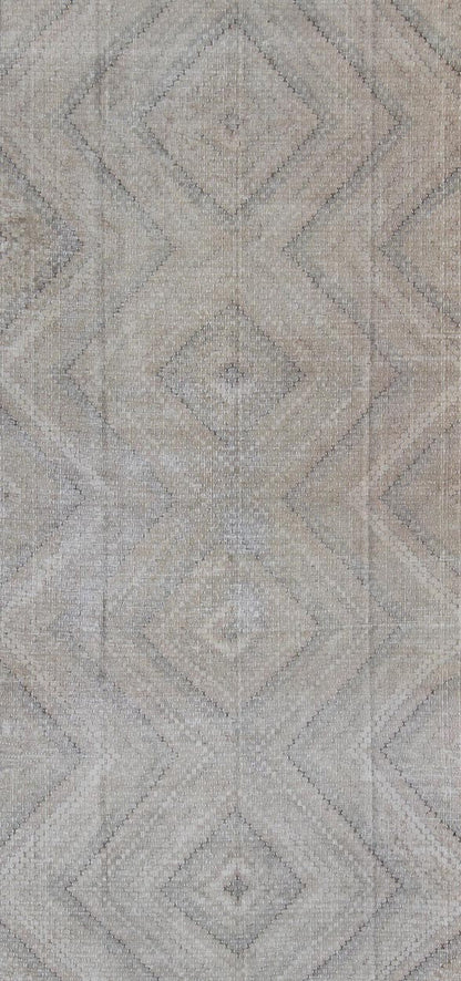 Vintage Turkish Embroidered Flat - Weave Rug with Neutral - Toned Geometric Design kwarugs Geometric design vintage Kilim rug from Turkey in neutral, muted tones, Keivan Woven Arts / rug en - 179641, country of origin / type: Turkey / Kilim, circa 195... - Keivan Woven ArtsEN - 179641 - 11811Rug