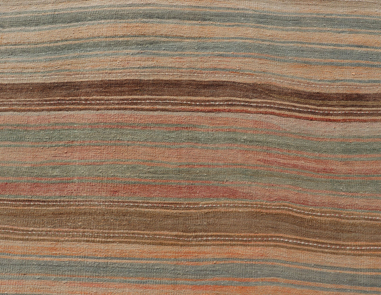 Vintage Long Colorful Kilim Gallery Runner with Stripe Design in Multi Colors Vintage Long Colorful Kilim Gallery Runner with Stripe Design in Multi Colors. Keivan Woven Arts / rug EN - 179860, country of origin / type: Turkey / Kilim, circa 1950... - Keivan Woven ArtsEN - 179860 - 18114Rug