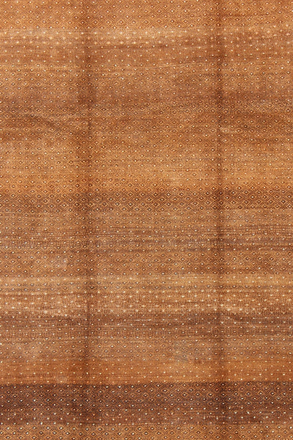 Vintage Turkish Kars Rug With All - Over Small Tribal Design in Shades of Brown's. Keivan Woven Arts / rug EN - 484, country of origin / type: Turkey / Oushak, circa mid - 20th century. Set on a brown field with an all - over modern/tribal pattern, this... - Keivan Woven ArtsEN - 484 - 4416Rug
