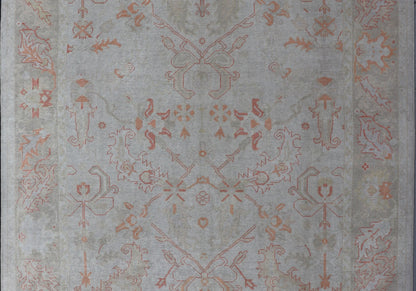 Turkish Oushak with Muted Color Palette and All - Over Design by Keivan Woven Arts. Keivan Woven Arts / rug EN - 5058, country of origin / type: Turkey / Oushak. Measures: 9'6 x 12'7 This sub geometric Oushak rug from Turkey features subdued colors... - Keivan Woven ArtsEN - 5058 - 14464Rug