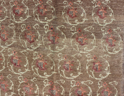 Vintage Turkish Tulu Rug with All - Over Fish Design in Brown, Ivory, Gray and Red. Keivan Woven Arts / rug en - 605, country of origin type: Turkey Tulu, circa mid - 20th century This Tulu carpet (circa mid - 20th century) features an all - over pattern ... - Keivan Woven ArtsEN - 605 - 4434Rug