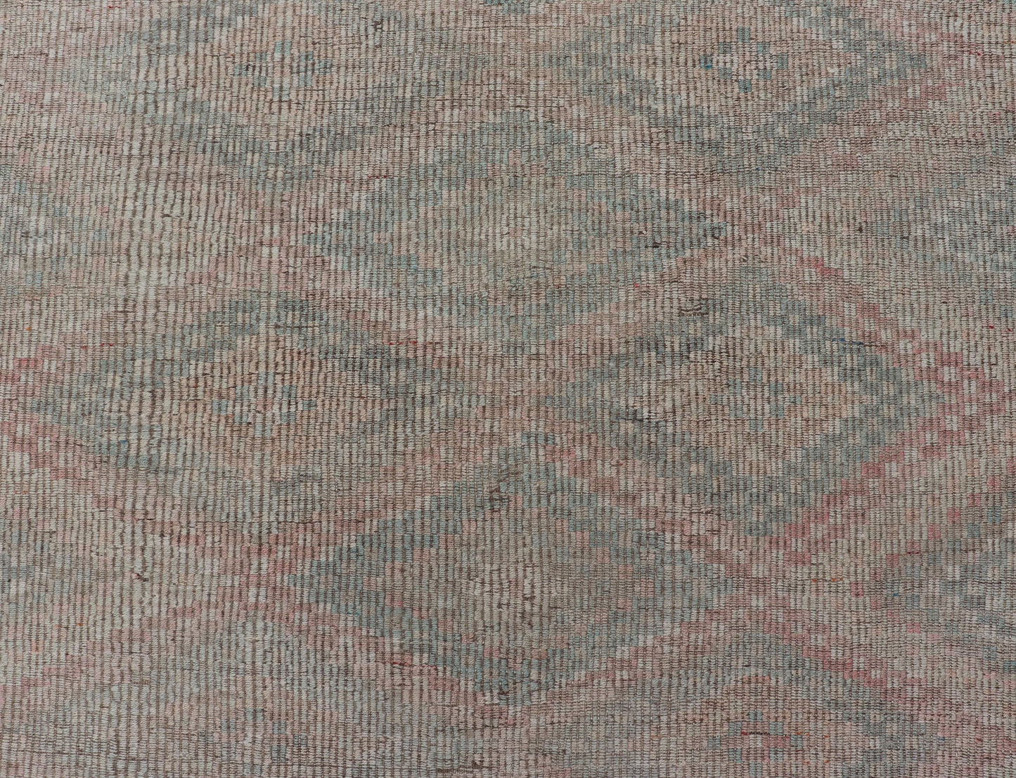 Vintage Turkish Embroidered Flat - Weave Rug with Geometric Design Vintage Turkish Embroidered Flat - Weave Long Rug with Neutral - Toned Geometric Design. Keivan Woven Arts - Geometric design vintage Kilim gallery rug from Turkey rug EN - P13110, countr... - Keivan Woven ArtsEN - P13110 - 17694Rug