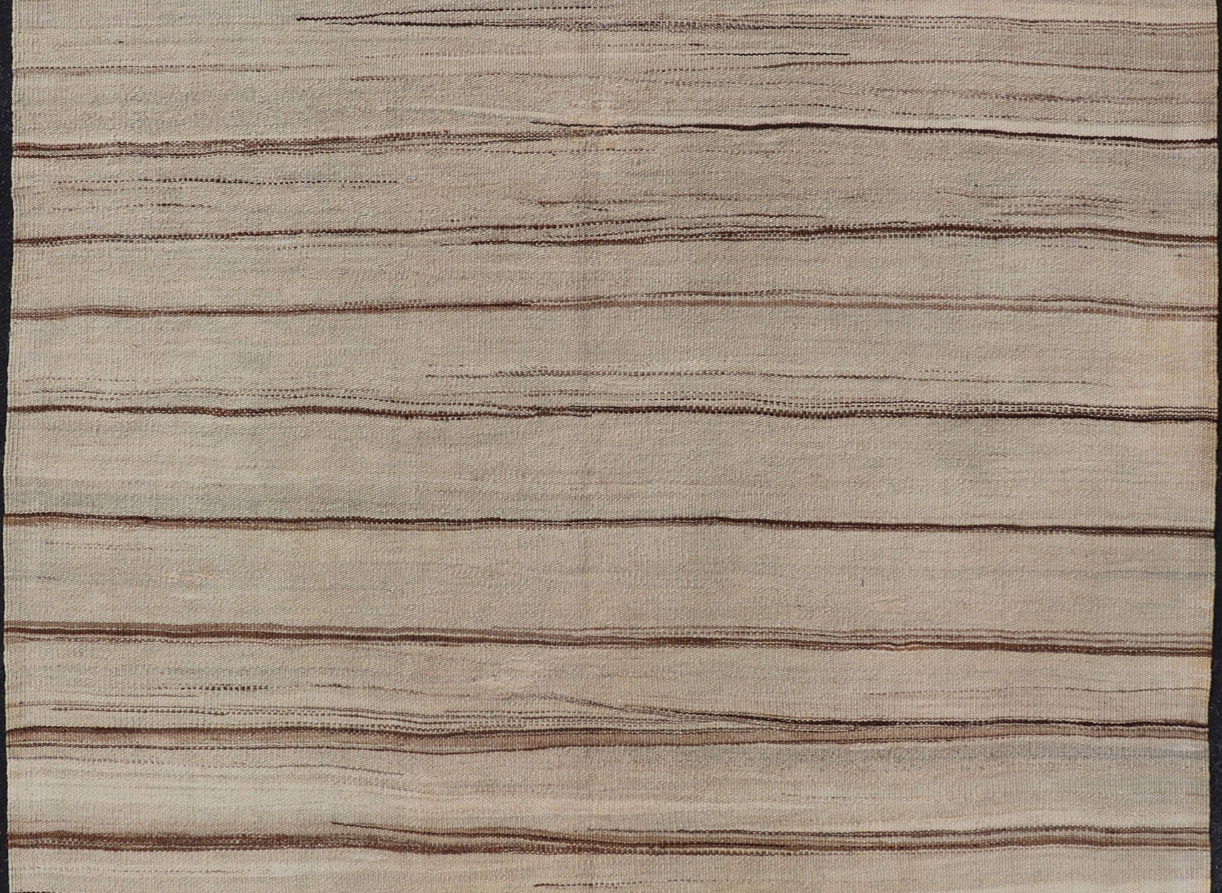 Vintage Flat Weave Turkish Kilim with Stripes in Tan, Taupe, Cream, and Brown Vintage Flat Weave Turkish Kilim with Stripes in Tan, Taupe, Cream, and Brown Vintage Turkish Kilim, Keivan Woven Arts / rug EN - P13141, country of origin / type:... - Keivan Woven ArtsEN - P13141 - 17706Rug