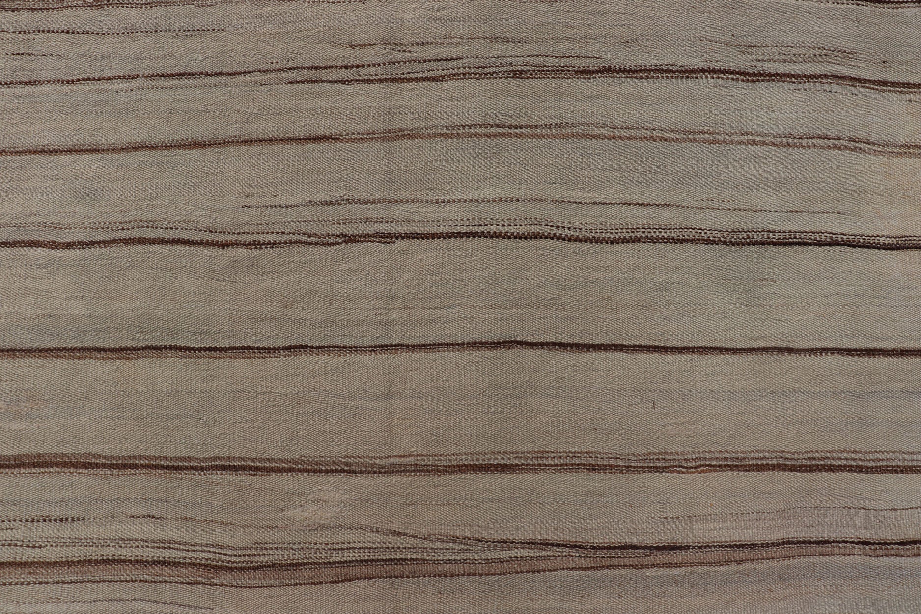 Vintage Flat Weave Turkish Kilim with Stripes in Tan, Taupe, Cream, and Brown Vintage Flat Weave Turkish Kilim with Stripes in Tan, Taupe, Cream, and Brown Vintage Turkish Kilim, Keivan Woven Arts / rug EN - P13141, country of origin / type:... - Keivan Woven ArtsEN - P13141 - 17706Rug
