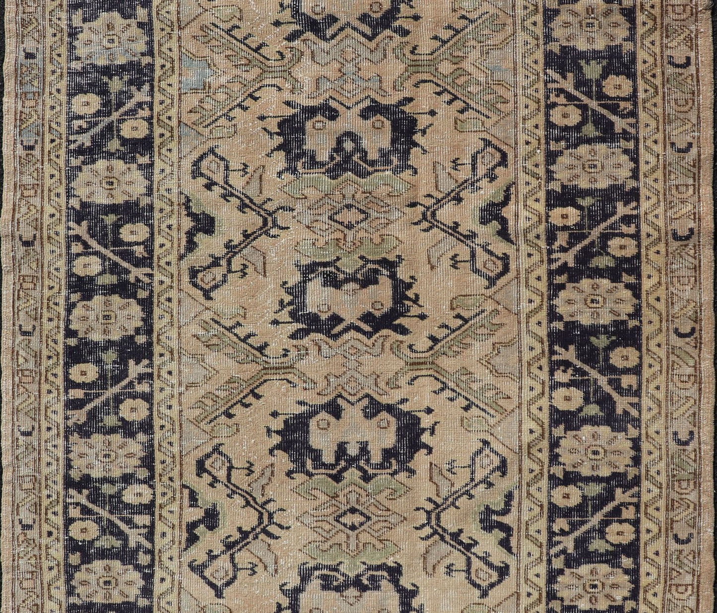 Vintage Turkish Oushak Rug with All - Over Sub - Geometric Medallion Design in Blue Vintage Turkish Oushak Rug with All - Over Sub - Geometric Medallion Design in Blue. Keivan Woven Arts / rug EN - P13368, country of origin / type: Turkey / Oushak, circa ... - Keivan Woven ArtsEN - P13368 - 17730Rug