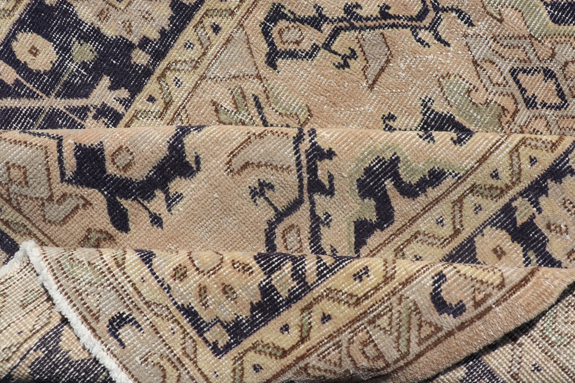 Vintage Turkish Oushak Rug with All - Over Sub - Geometric Medallion Design in Blue Vintage Turkish Oushak Rug with All - Over Sub - Geometric Medallion Design in Blue. Keivan Woven Arts / rug EN - P13368, country of origin / type: Turkey / Oushak, circa ... - Keivan Woven ArtsEN - P13368 - 17730Rug