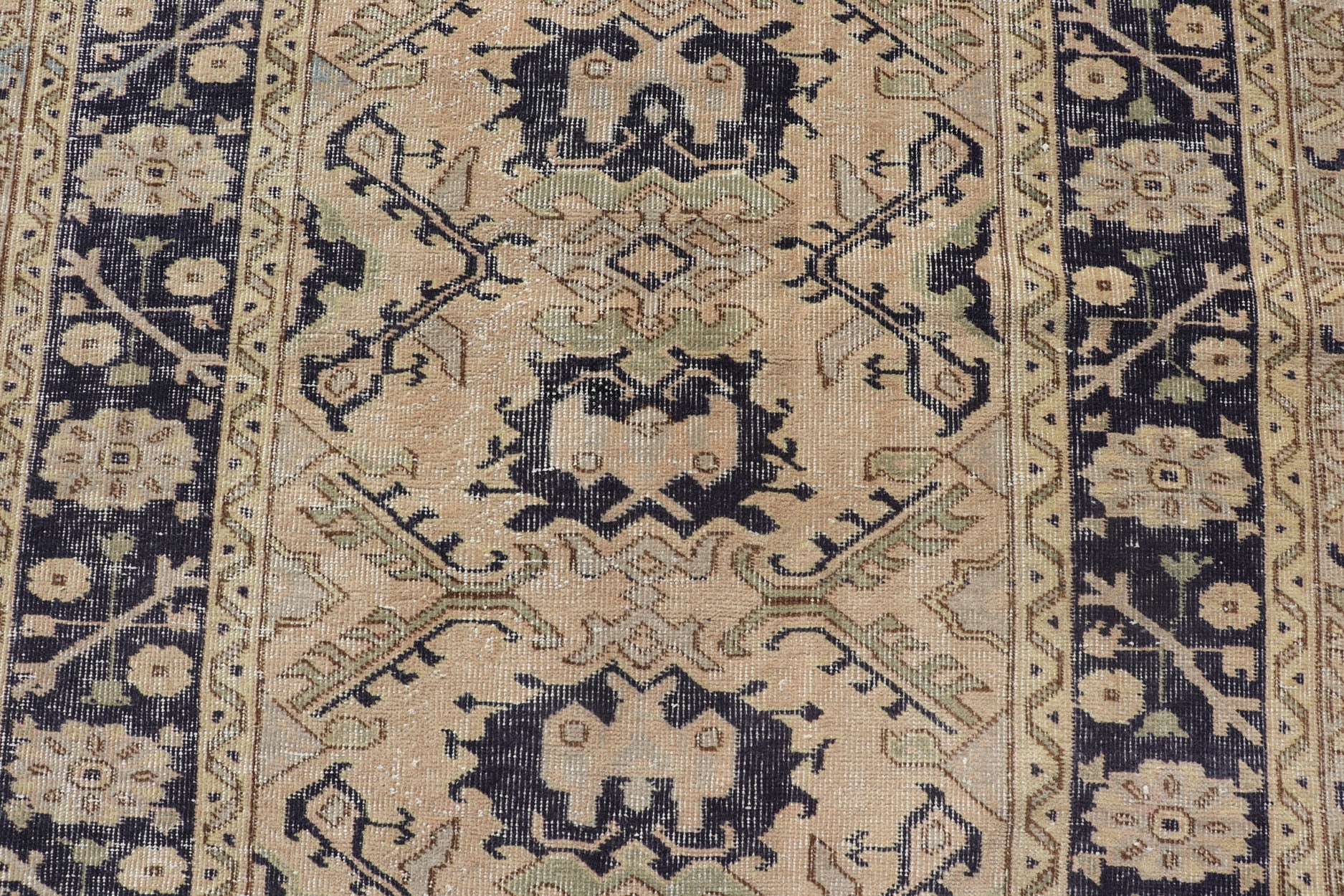 Vintage Turkish Oushak Rug with All - Over Sub - Geometric Medallion Design in Blue Vintage Turkish Oushak Rug with All - Over Sub - Geometric Medallion Design in Blue. Keivan Woven Arts / rug EN - P13368, country of origin / type: Turkey / Oushak, circa ... - Keivan Woven ArtsEN - P13368 - 17730Rug