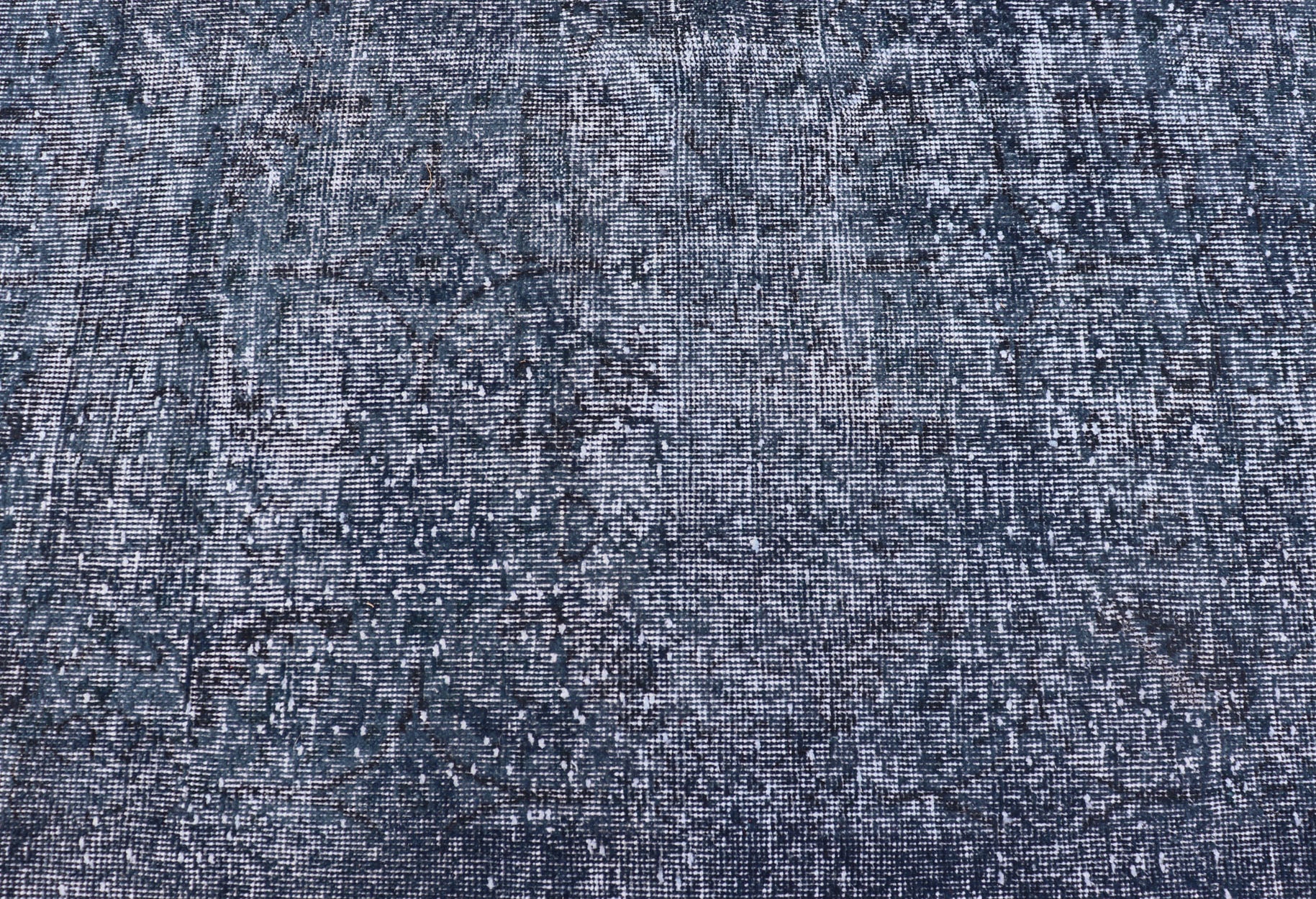 Vintage Overdyed Turkish Oushak Rug with Floral Design in Charcoal and Blues Vintage Overdyed Turkish Oushak Rug with Floral Design in Charcoal and Blues. Keivan Woven Arts / rug EN - P13611, country of origin / type: Turkey / Oushak, circa Mid - 20... - Keivan Woven ArtsEN - P13611 - 17856Rug