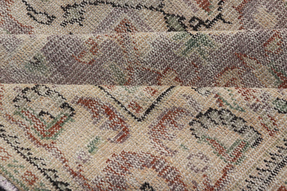 Vintage Turkish Distressed Oushak Rug with All - Over Floral Design in Lilac Color Vintage Turkish Distressed Oushak Rug with All - Over Floral Design in Lilac Color. Keivan Woven Arts / rug EN - P13614, country of origin / type: Turkey / Oushak, ... - Keivan Woven ArtsEN - P13614 - 18126Rug