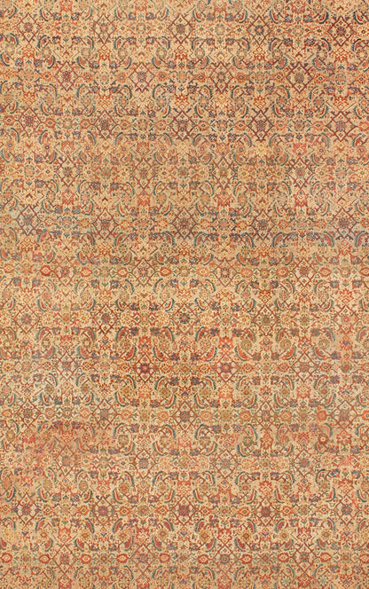 Grandoise Antique Sultanabad Rug This highly sophisticated antique Sultanabad Mahal beautifully illustrates the complexities of turn - of - the - century Persian craftsmanship and design. The camel body of this large carpet bears an all - over interwove... - Keivan Woven ArtsF - 0403 - 331Rug