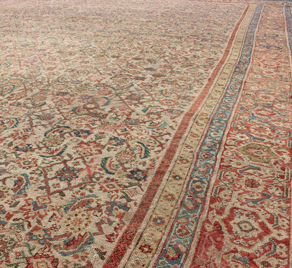 Grandoise Antique Sultanabad Rug This highly sophisticated antique Sultanabad Mahal beautifully illustrates the complexities of turn - of - the - century Persian craftsmanship and design. The camel body of this large carpet bears an all - over interwove... - Keivan Woven ArtsF - 0403 - 331Rug