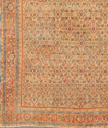 Grandoise Antique Sultanabad Rug This highly sophisticated antique Sultanabad Mahal beautifully illustrates the complexities of turn - of - the - century Persian craftsmanship and design. The camel body of this large carpet bears an all - over interwove... - Keivan Woven ArtsF - 0403 - 331Rug