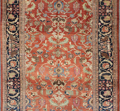 Large Antique Hand Knotted Sultanabad Rug in Red and Blue Hand - Knotted Sultanabad Rug with All - Over Design, Keivan Woven Arts; rug G - 0204, country of origin / type: Iran / Sultanabad, circa 1900. Measures: 10.6 x 14.1. This inspiring turn - ... - Keivan Woven ArtsG - 0204 - 1279Rug