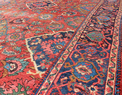 Antique Sultanabad Rug with All Over Diamond Medallions & Floral Motifs, Keivan Woven Arts/ rug/ G - 0207, country of origin / type: Iran / Sultanabad, circa 1910 Measures: 7'9 x 11'4. Sultanabad rugs are renown for their elegance and delic... - Keivan Woven ArtsG - 0207 - 776Rug