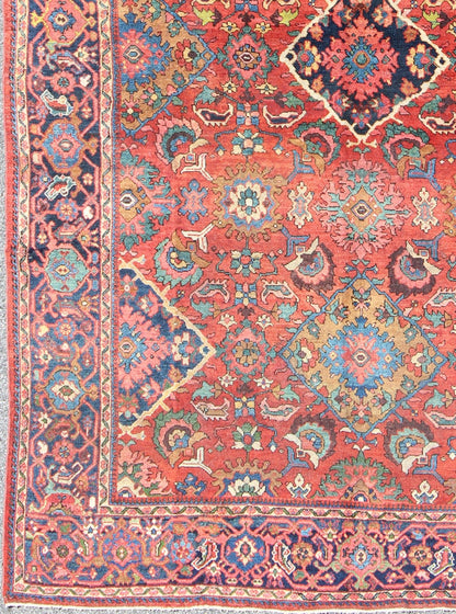 Antique Sultanabad Rug with All Over Diamond Medallions & Floral Motifs, Keivan Woven Arts/ rug/ G - 0207, country of origin / type: Iran / Sultanabad, circa 1910 Measures: 7'9 x 11'4. Sultanabad rugs are renown for their elegance and delic... - Keivan Woven ArtsG - 0207 - 776Rug