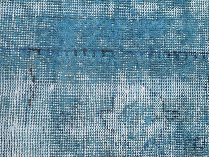 Blue and Ivory Antique Oushak Rug Overdyed with Classical Design/Composition. Keivan Woven Arts / rug G - 0403, country of origin / type: Turkey / Oushak, circa 1920 Measures: 10 x 12'1 This antique Turkish carpet with a classical composition has ... - Keivan Woven ArtsG - 0403 - 3058Rug