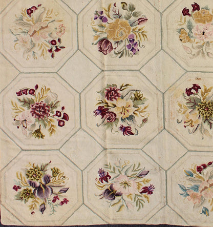 Early American Hooked Rug with Basket - Weave Pattern and Polychromatic Stripes Ingenious in style, color and composition, the features in this spectacular, antique American hooked rug create an illusion of depth and texture. The beautiful basket - ... - Keivan Woven ArtsG - 1002 - 1538Rug