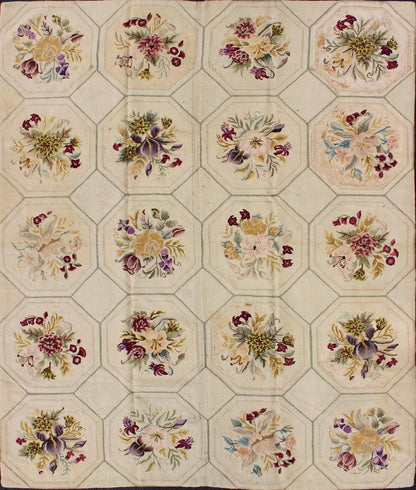 Early American Hooked Rug with Basket - Weave Pattern and Polychromatic Stripes Ingenious in style, color and composition, the features in this spectacular, antique American hooked rug create an illusion of depth and texture. The beautiful basket - ... - Keivan Woven ArtsG - 1002 - 1538Rug