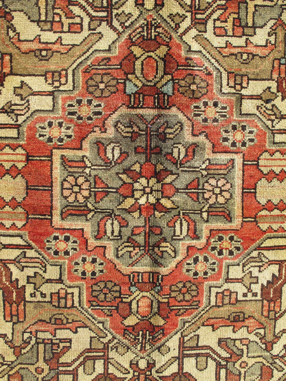 Outstanding Vintage Persian Lilihan Rug with Floral Geometric Medallion Design kwarugs Outstanding vintage Persian Lilihan rug with floral geometric Medallion design, rug h - 102 - 20, country of origin / type: Iran / Lilihan, circa 1940 This... - Keivan Woven ArtsH - 102 - 20 - 1772Rug