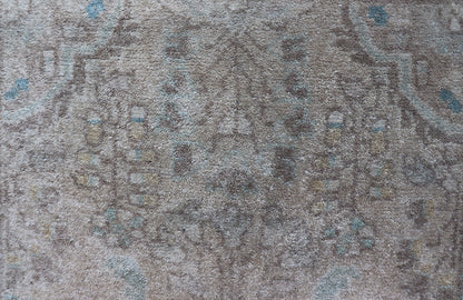 Neutral and Earth Tone Vintage Persian Lilihan Rug With Medallion in Taupe Keivan Woven Arts - Vintage Persian Lilihan rug with center medallion in neutral tones, rug H - 102 - 47, country of origin / type: Iran / Lilihan, circa 1950 This spectacu... - Keivan Woven ArtsH - 102 - 47 - 1793Rug