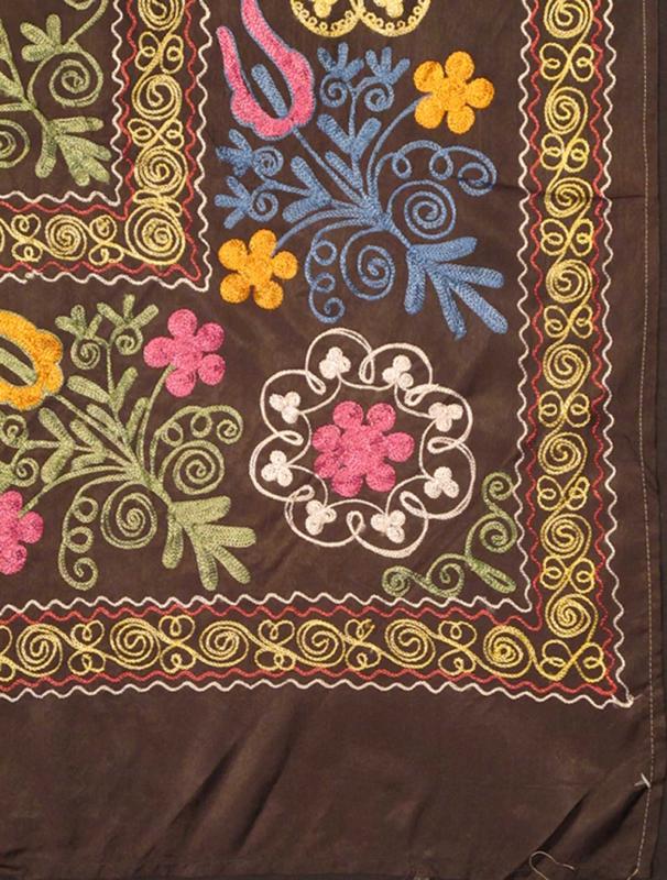 Keivan Woven Arts, H - 1306 - 6, 3'9 x 6'2 Vintage Suzani Embroidery Shawl Suzani Vintage Embroidery "Suzani" means needlework and these embroideries are some of the most characteristic forms of textile art from Central Asia. The mastery o... - Keivan Woven ArtsH - 1306 - 6 - 4284Rug