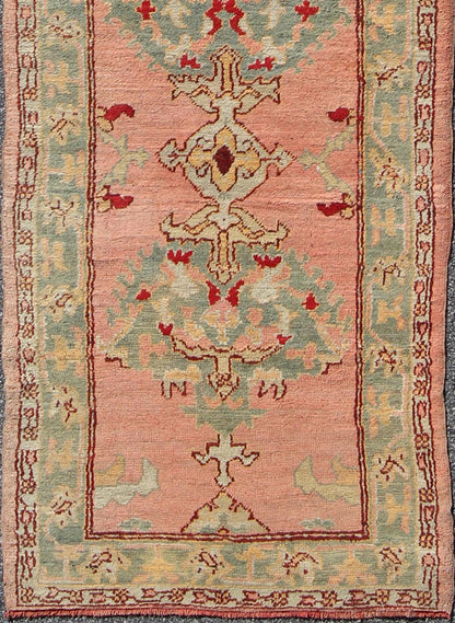 Antique Indian Amritsar rug with empty field and ornate, rich red border, rug g - 0206, country of origin / type: India / Amritsar, circa 1910 This carpet was woven in Agra in the early 20th century and is the proud heir to the great tradition of ... - Keivan Woven ArtsH8 - 0402 - 1416Rug