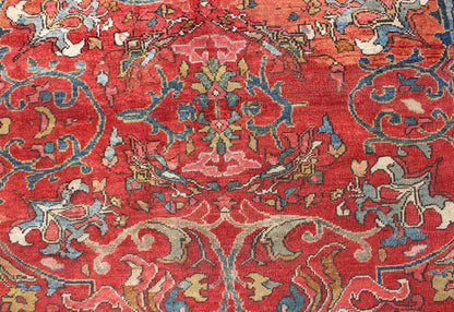 Colorful Antique Persian Sultanabad Rug with All Over Design in Jewel tones. Exceptional, antique Persian Sultanabad rug. Keivan Woven Arts / rug V21 - 0308 - 151, country of origin / type: Iran / Kerman , circa 1900. Measures: 8'1 x 9'10. ... - Keivan Woven ArtsH8 - 1110 - 1572Rug