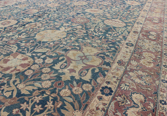 Stunning Antique Indian Agra 19th Century Vase Carpet in Teal Background, Agra Vase Carpet, Persian Vase Rug. kwarugs / HAS - 5488, Kerman Vase Carpet. 18th and 19th Century Antique Vase Carpet. Antique vase Kerman rugs from are special, consider... - Keivan Woven ArtsHAS - 5488 - 2476Rug