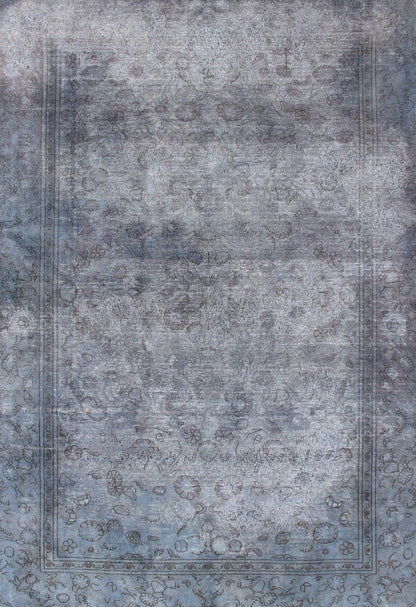 Vintage Indian Amritsar Rug in Gray Tones and Brown Highlights by Keivan Woven Arts Keivan Woven Arts - Midcentury vintage Indian distressed Amritsar rug in shades of gray, keivan Woven Arts/ rug HAS - 6277, country of origin / type: Indian / Amri... - Keivan Woven ArtsHAS - 6277 - 1913Rug