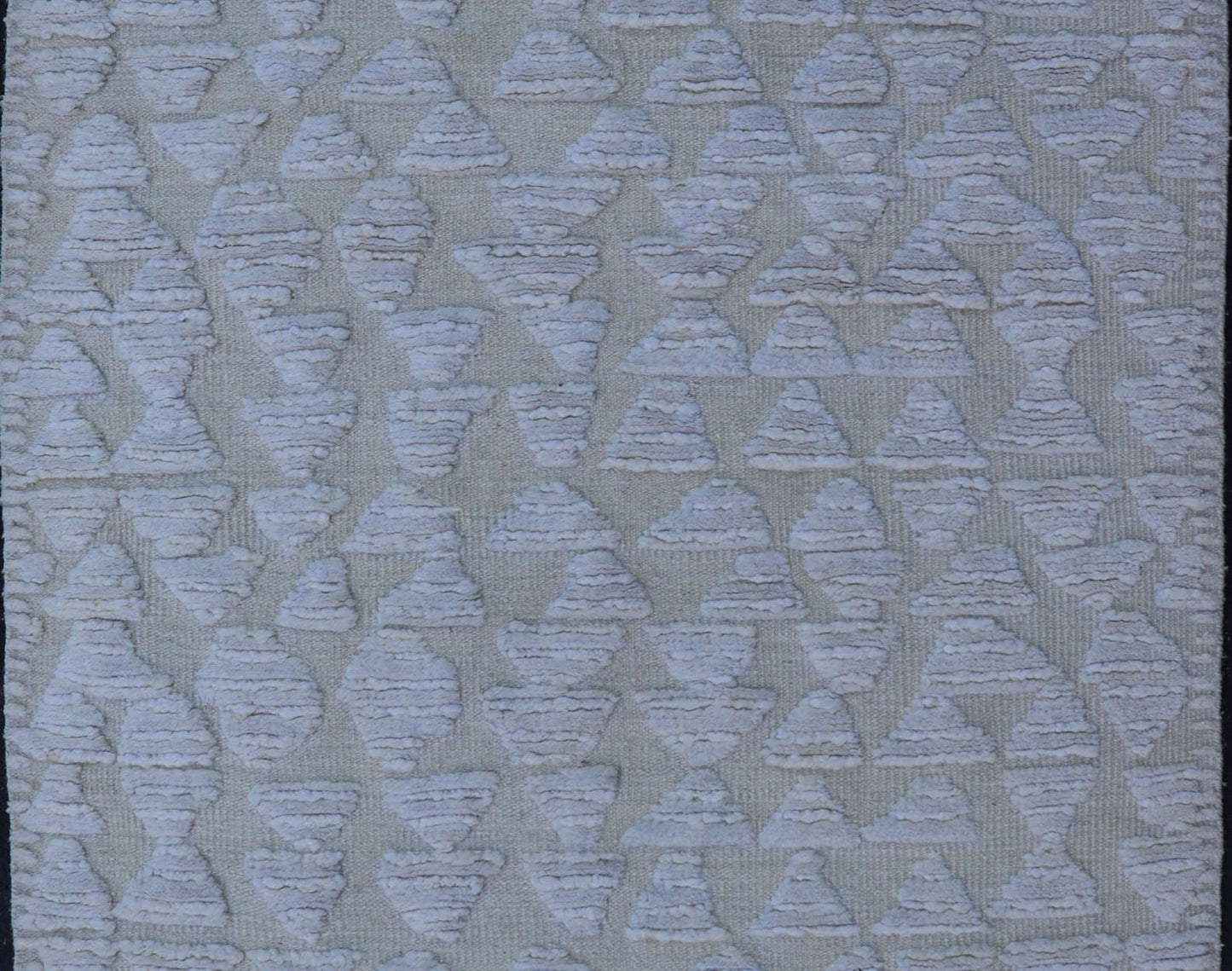 Abstract Modern Area Rug in L. Blue, Taupe, Beige With Minimalist Design, Country of Origin: India; Type: Modern, Minimal; Design: Abstract, Minimalist; Keivan Woven Arts/ Rug/ IN - ILM - 158 - LPT - 60 Measures 4'8 x 6'9 This modern piece featu... - Keivan Woven ArtsIN - ILM - 158 - LPT - 60 - 20976Rug
