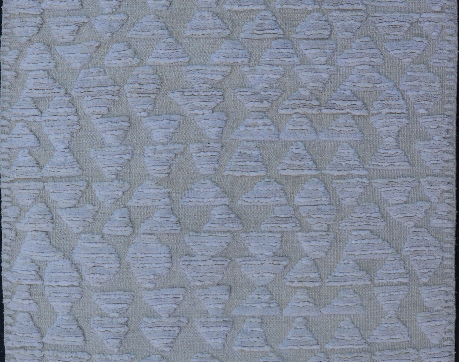 Abstract Modern Area Rug in L. Blue, Taupe, Beige With Minimalist Design, Country of Origin: India; Type: Modern, Minimal; Design: Abstract, Minimalist; Keivan Woven Arts/ Rug/ IN - ILM - 158 - LPT - 60 Measures 4'8 x 6'9 This modern piece featu... - Keivan Woven ArtsIN - ILM - 158 - LPT - 60 - 20976Rug