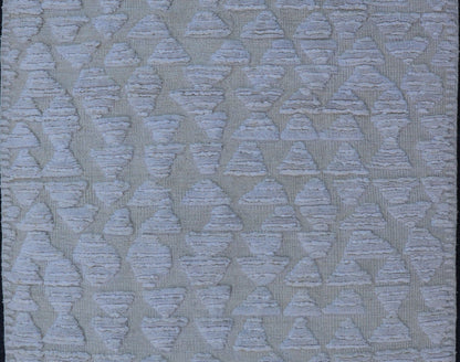 Abstract Modern Area Rug in L. Blue, Taupe, Beige With Minimalist Design, Country of Origin: India; Type: Modern, Minimal; Design: Abstract, Minimalist; Keivan Woven Arts/ Rug/ IN - ILM - 158 - LPT - 60 Measures 4'8 x 6'9 This modern piece featu... - Keivan Woven ArtsIN - ILM - 158 - LPT - 60 - 20976Rug