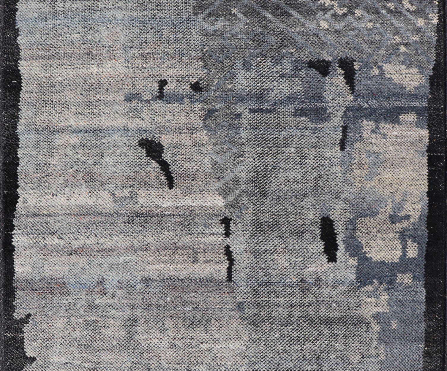 Indian Modern Abstract Area Rug With All - Over Modern Design Measures 4' x 6' This modern piece was crafted in India during the 2010's. This abstract modern design with these stylizations being found more and more often in modern interio... - Keivan Woven ArtsIN - ILM - 159 - MK - 5039 - 20904