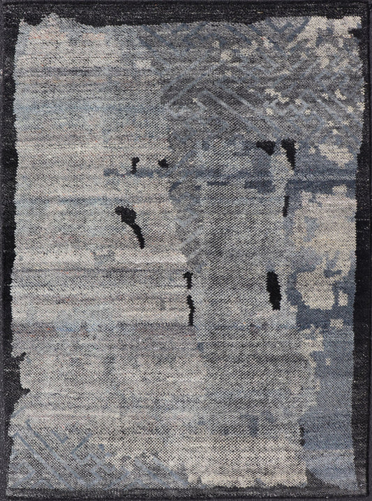Indian Modern Abstract Area Rug With All - Over Modern Design Measures 4' x 6' This modern piece was crafted in India during the 2010's. This abstract modern design with these stylizations being found more and more often in modern interio... - Keivan Woven ArtsIN - ILM - 159 - MK - 5039 - 20904