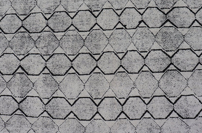 All - Over Geometric Modern Large Rug in Ivory and Black Measures 9'0 x 12'0 This modern rug features a field of a ivory with a simple geometric design lined by black. The design is a minimalistic, repeating pattern of octagons panelin... - Keivan Woven ArtsIN - ILM - 161 - MK - 6335 - 20982Rug