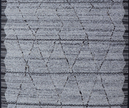 All - Neutral Modern Rug in Off White, Gray and Black Diamond Minimalist Design. Country of Origin: India; Type: Modern; Design: Diamond, Minimal; Keivan Woven Arts: rug IN - ILM - 171 - MFL - 0007; Indian All - Neutral Modern Large Area Rug Measures 8'1 x ... - Keivan Woven ArtsIN - ILM - 171 - MFL - 0007 - 21000Rug