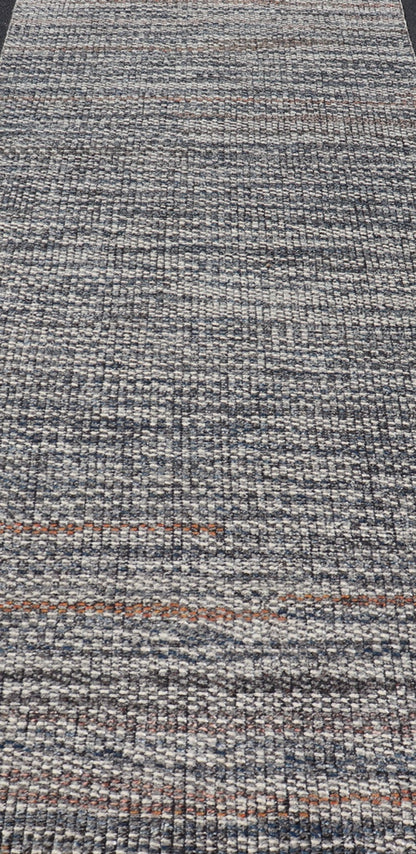 Abstract Hand Knotted Modern Indian Runner in Multi - Colored Wool Measures 4 x 9'11 This wonderful piece originated in India and does not feature a border. The tightly - knotted wool guarantees long lasting durability. The hand - knotted wool... - Keivan Woven ArtsIN - ILM - 174 - MN - 2600 - 20946Rug