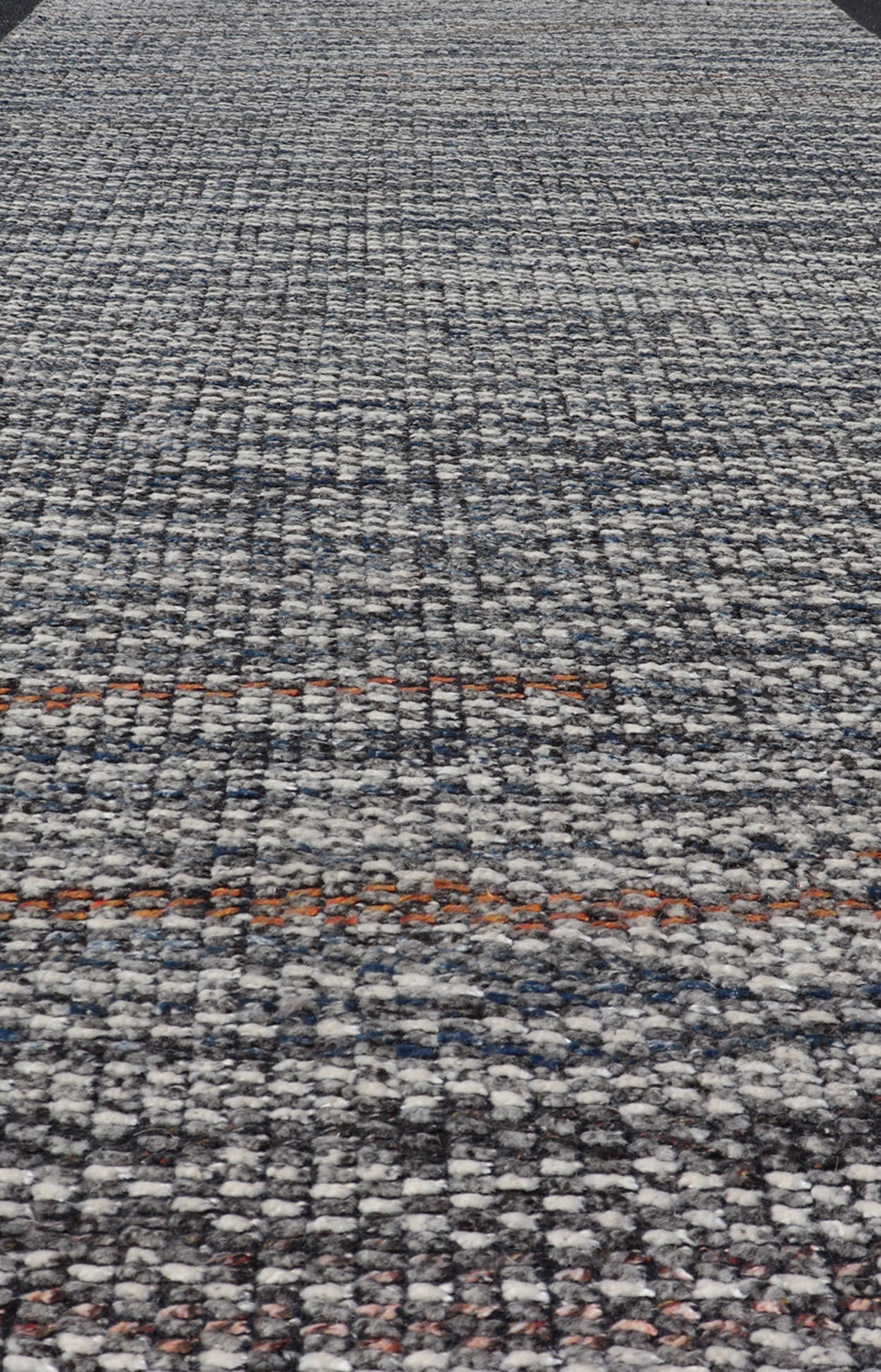 Abstract Hand Knotted Modern Indian Runner in Multi - Colored Wool Measures 4 x 9'11 This wonderful piece originated in India and does not feature a border. The tightly - knotted wool guarantees long lasting durability. The hand - knotted wool... - Keivan Woven ArtsIN - ILM - 174 - MN - 2600 - 20946Rug