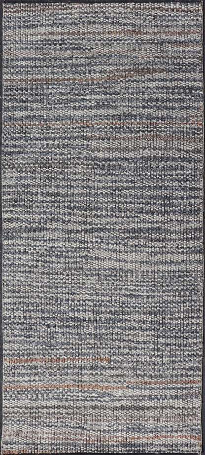 Abstract Hand Knotted Modern Indian Runner in Multi - Colored Wool Measures 4 x 9'11 This wonderful piece originated in India and does not feature a border. The tightly - knotted wool guarantees long lasting durability. The hand - knotted wool... - Keivan Woven ArtsIN - ILM - 174 - MN - 2600 - 20946