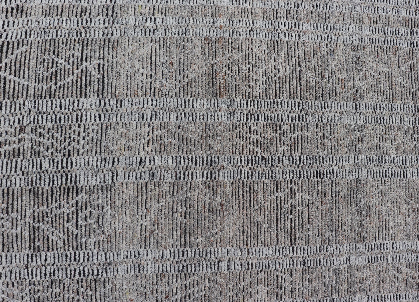 Large Modern Indian Rug in Taupe and Gray With Geometric Diamond Design Measures 10'1 x 14'2 Country of Origin: India; Design: Modern, Geometric, Tribal Diamond Type: Modern Casual, Sub - Geometric; Keivan Woven Arts; IN - ILM - 3392 - CB - 0066; L... - Keivan Woven ArtsIN - ILM - 3392 - CB - 0066 - 18162Rug