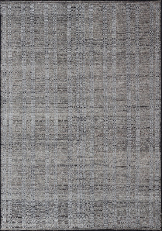 Large Modern Indian Rug in Taupe and Gray With Geometric Diamond Design Measures 10'1 x 14'2 Country of Origin: India; Design: Modern, Geometric, Tribal Diamond Type: Modern Casual, Sub - Geometric; Keivan Woven Arts; IN - ILM - 3392 - CB - 0066; L... - Keivan Woven ArtsIN - ILM - 3392 - CB - 0066 - 18162Rug