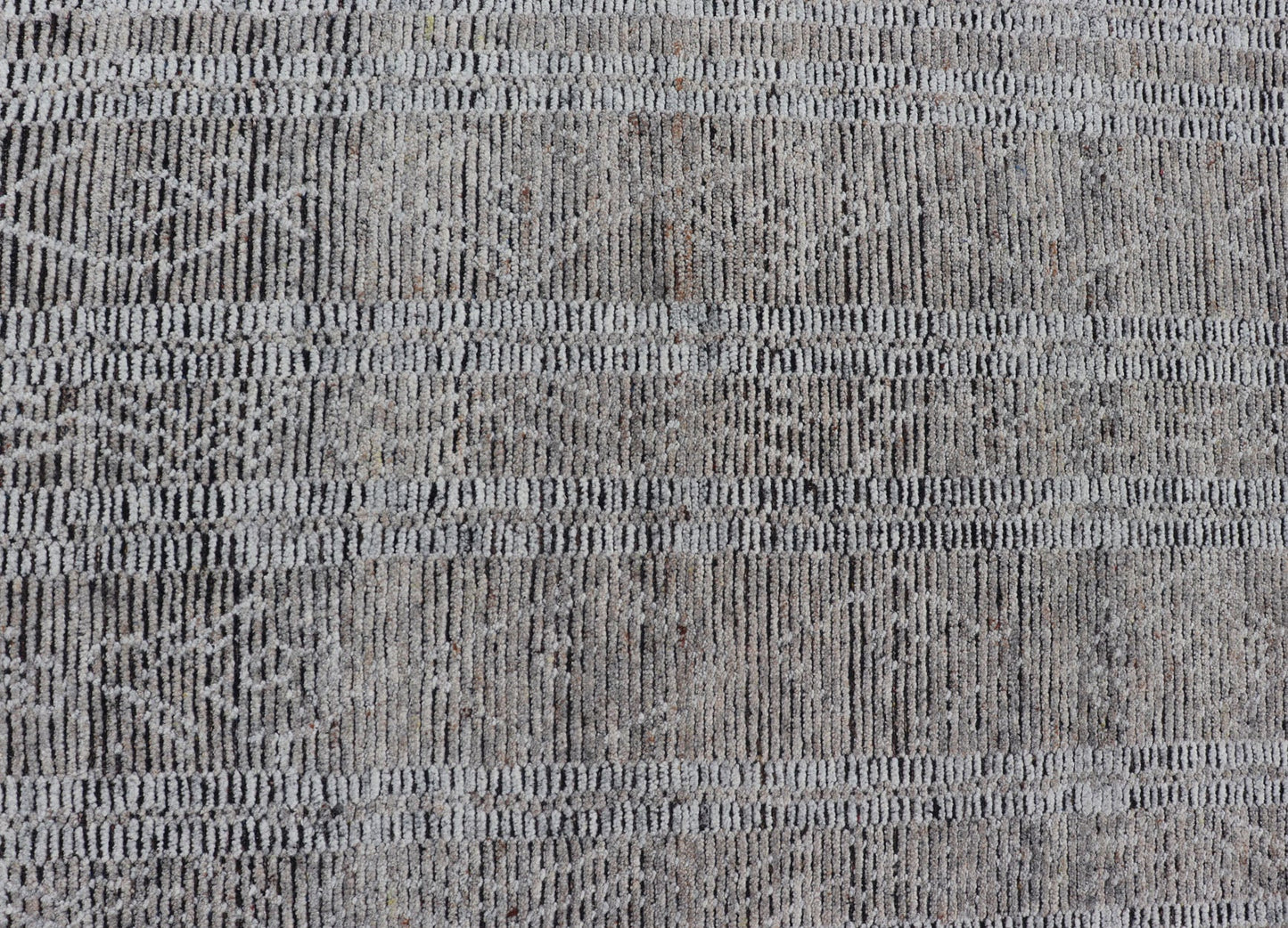 Large Modern Indian Rug in Taupe and Gray With Geometric Diamond Design Measures 10'1 x 14'2 Country of Origin: India; Design: Modern, Geometric, Tribal Diamond Type: Modern Casual, Sub - Geometric; Keivan Woven Arts; IN - ILM - 3392 - CB - 0066; L... - Keivan Woven ArtsIN - ILM - 3392 - CB - 0066 - 18162