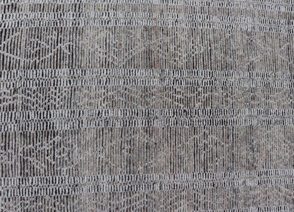 Large Modern Indian Rug in Taupe and Gray With Geometric Diamond Design Measures 10'1 x 14'2 Country of Origin: India; Design: Modern, Geometric, Tribal Diamond Type: Modern Casual, Sub - Geometric; Keivan Woven Arts; IN - ILM - 3392 - CB - 0066; L... - Keivan Woven ArtsIN - ILM - 3392 - CB - 0066 - 18162
