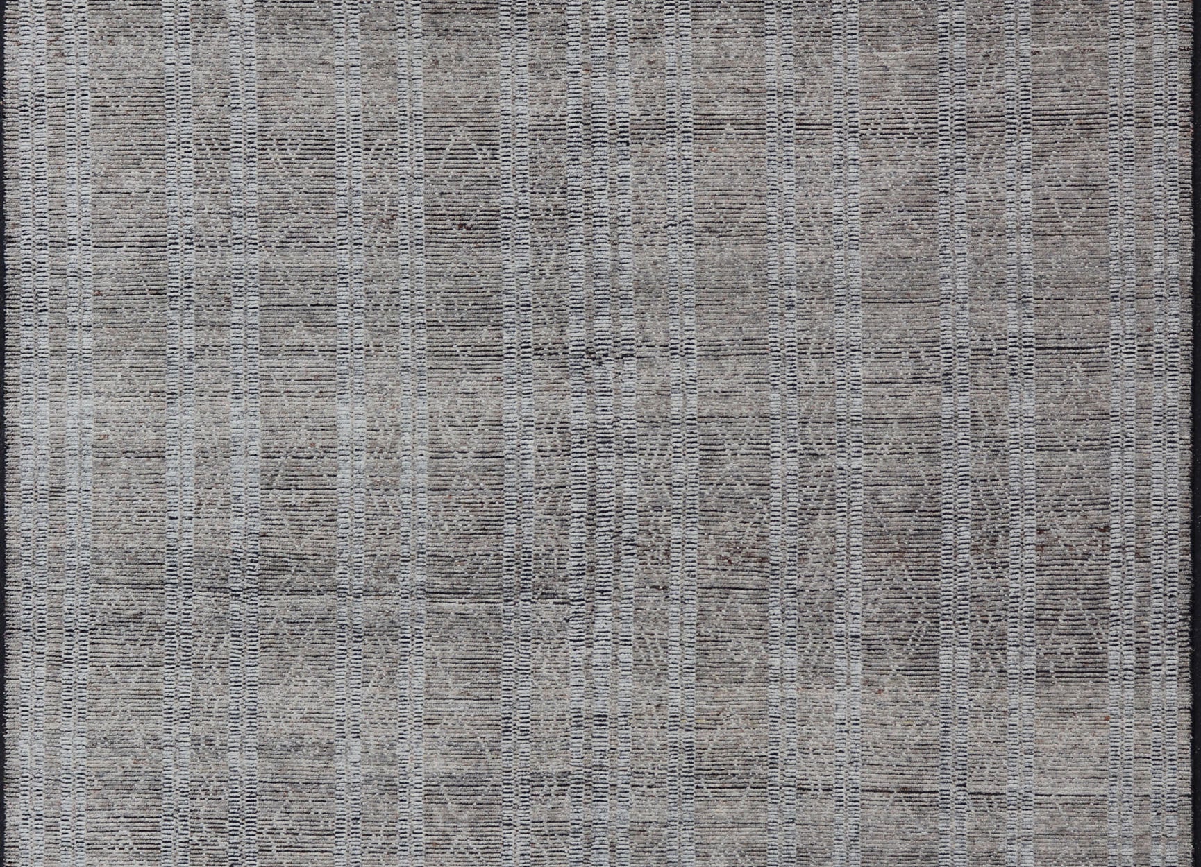 Large Modern Indian Rug in Taupe and Gray With Geometric Diamond Design Measures 10'1 x 14'2 Country of Origin: India; Design: Modern, Geometric, Tribal Diamond Type: Modern Casual, Sub - Geometric; Keivan Woven Arts; IN - ILM - 3392 - CB - 0066; L... - Keivan Woven ArtsIN - ILM - 3392 - CB - 0066 - 18162Rug