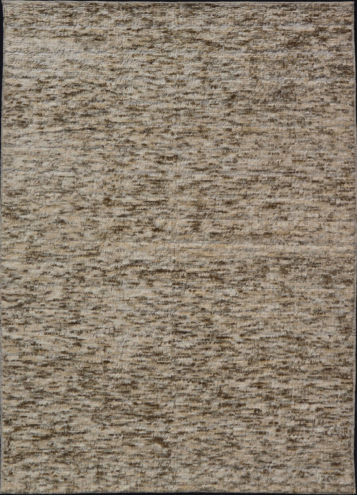 Large Modern Speckled Thick - Wool Indian Rug in Neutral Natural Tones Measures 10'3 x 13'10 Country of Origin: India; Type: Moroccan, Modern; Design: All - Over, Abstract, Modern, Animal; Large Modern Speckled Thick - Wool Indian Rug in Neutr... - Keivan Woven ArtsIN - ILM - 3394 - CB - 6203 - 18168
