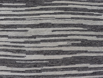 Cream and Charcoal Wood Grain Designed Indian Rug Hand - Knotted With Wool Measures: 10'2 x 14'0 Country of Origin: India; Type: Modern; Design: Sub - Geometric, Abstract, Modern, Wood Grain; Keivan Woven Arts: rug IN - ILM - 3395 - RD - 15A; Large... - Keivan Woven ArtsIN - ILM - 3395 - RD - 15A - 17340