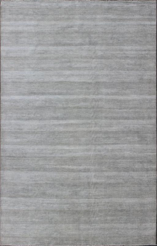 Large Modern Rug With Transitional Design in Shades of Grey and Ivory Large rug Transitional modern rug in shades of grey and ivory with small repeating design. Keivan Woven Arts /origin/ India Circa / 2010 IN - KAS - 8166 This fine hand - wov... - Keivan Woven ArtsIN - KAS - 8166 - 6971Rug